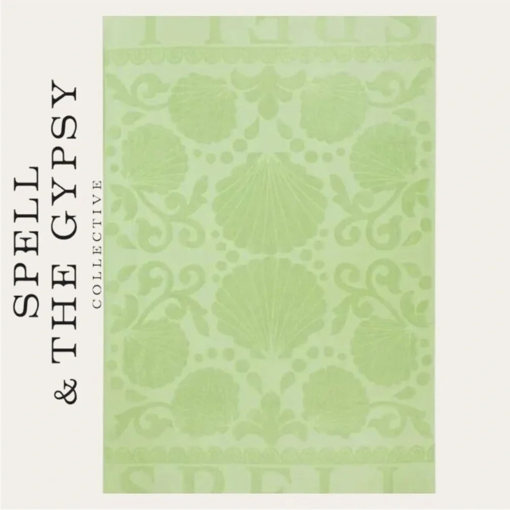 NWT Spell Seashell Beach Towel in Pistachio